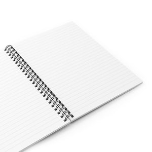 Spiral Notebook Leaves Pattern - Ruled Line