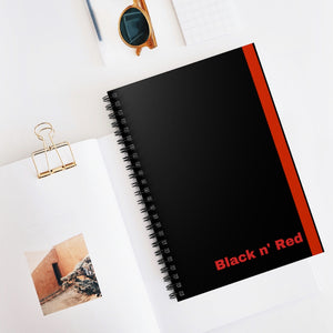 Black n' Red Spiral Notebook - Ruled Line - 118 page