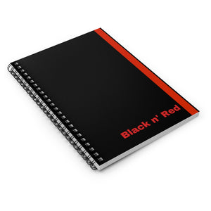 Black n' Red Spiral Notebook - Ruled Line - 118 page