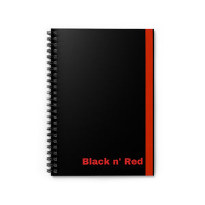 Black n' Red Spiral Notebook - Ruled Line - 118 page