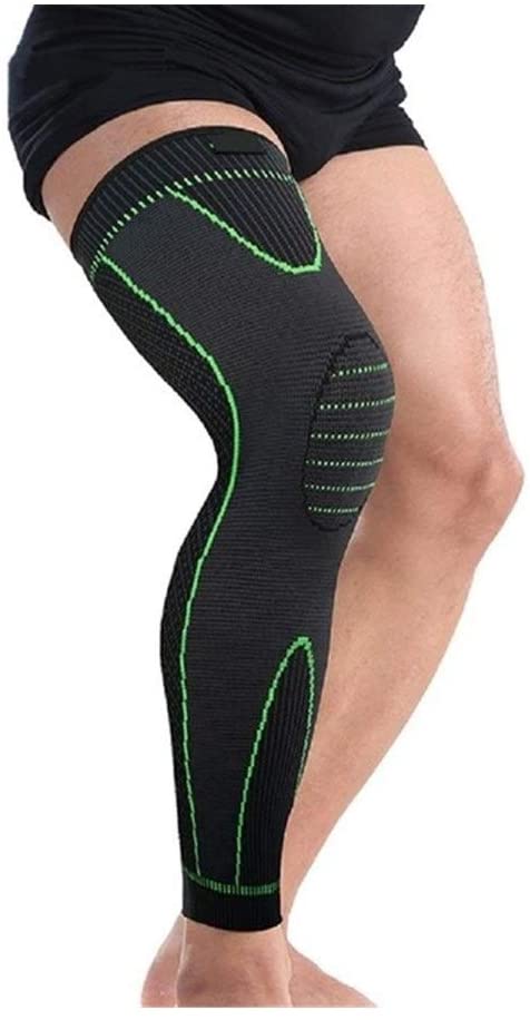 Xianglaa- Sports Knee Brace, Protector Leg Warm Sports Kneepads, Elasticity Long Knee, Protector Brace Leg Sleeve Calf Knee,educe Damage
