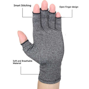 1 Pair Compression Arthritis Gloves Premium Arthritic Joint Pain Relief Hand Gloves Therapy Open Fingers Compression Gloves