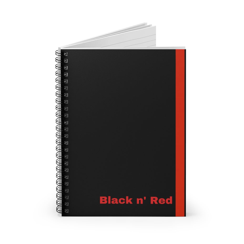 Black n' Red Spiral Notebook - Ruled Line - 118 page