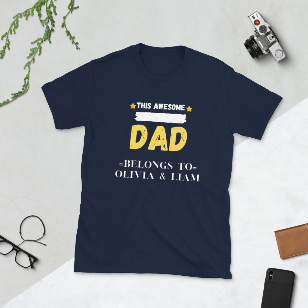 AWESOME DAD - Short-Sleeve Unisex T-Shirt