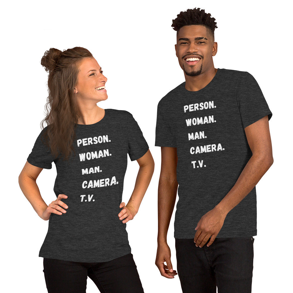 Person Woman Man Camera TV Shirt, Liberal Shirt, Democrat Shirt, Memory Question Shirt, MoCA Test Shirt