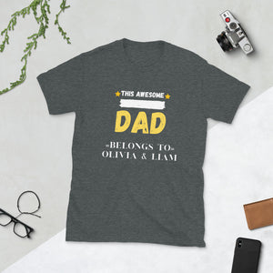 AWESOME DAD - Short-Sleeve Unisex T-Shirt