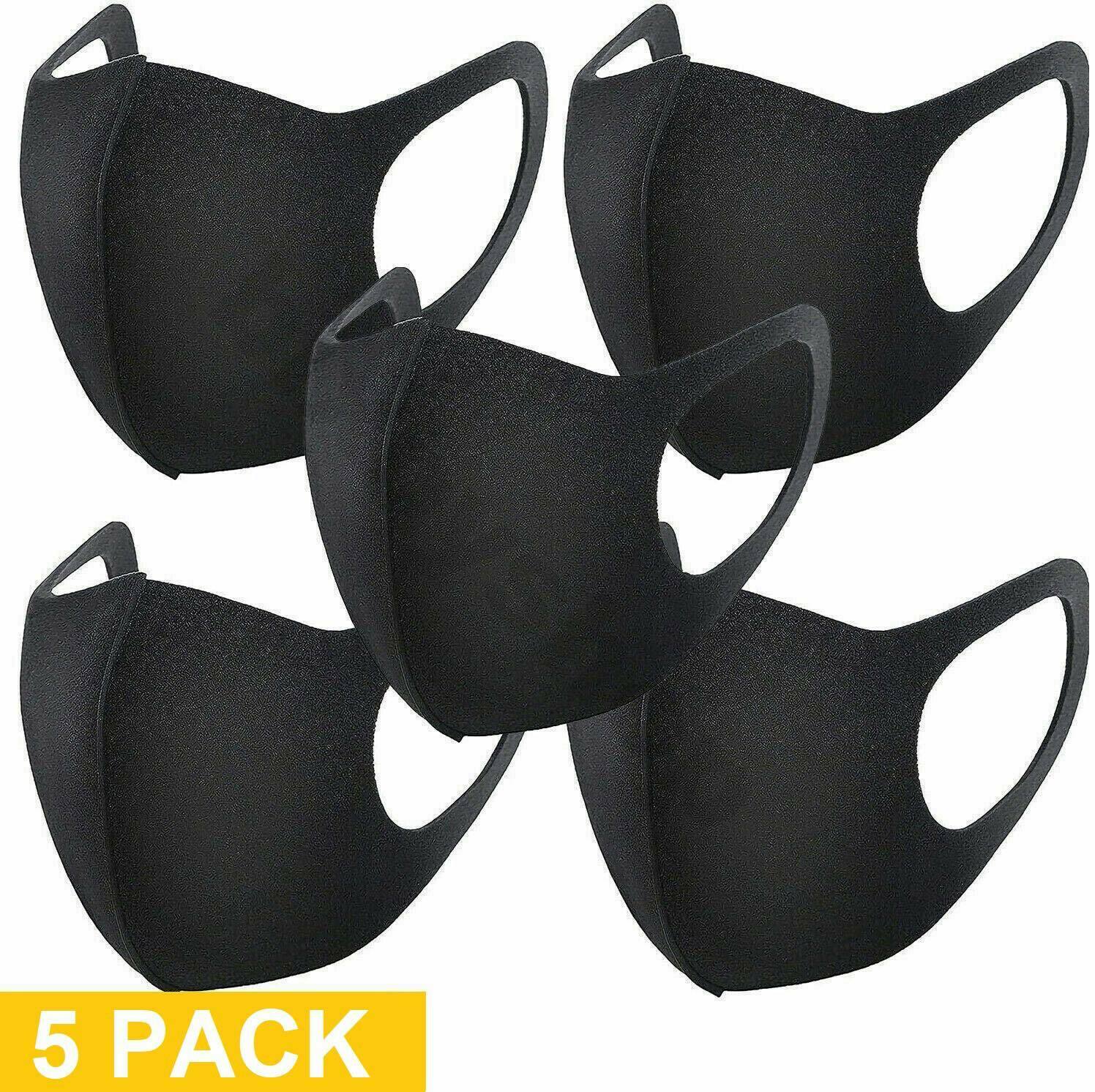 5 PCS- Reusable Mask Cloth Washable Breathable Face Cover [SHIP NOW]